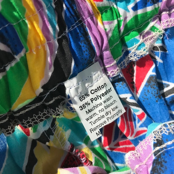 Vintage Tropical Pattern Tiered Skirt - Picture 4 of 5